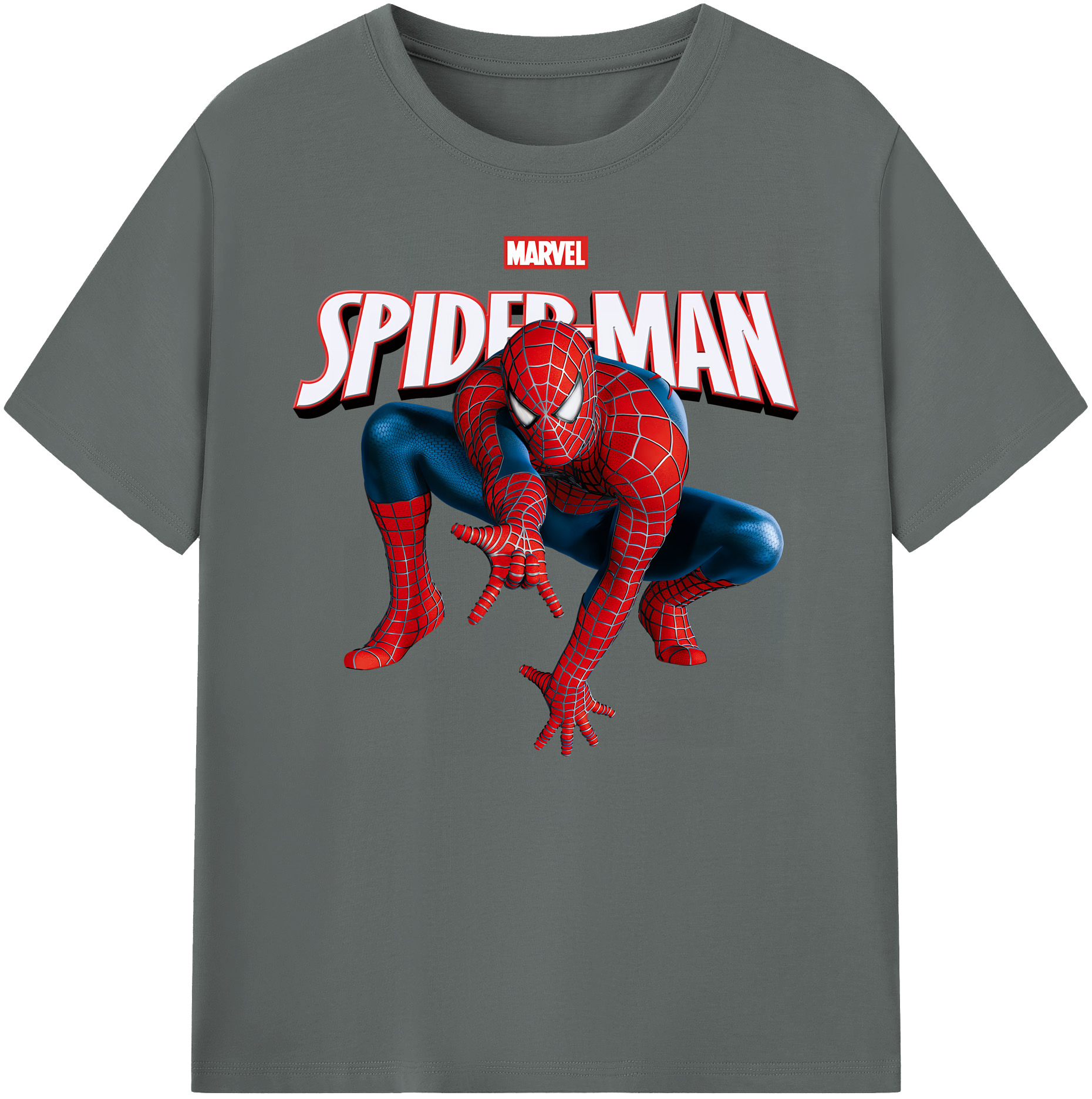 （画像用） Spider Man スパイダーマン 綿100％ メンズ半袖Tシャツ｜肌触りやわらか＆通気性